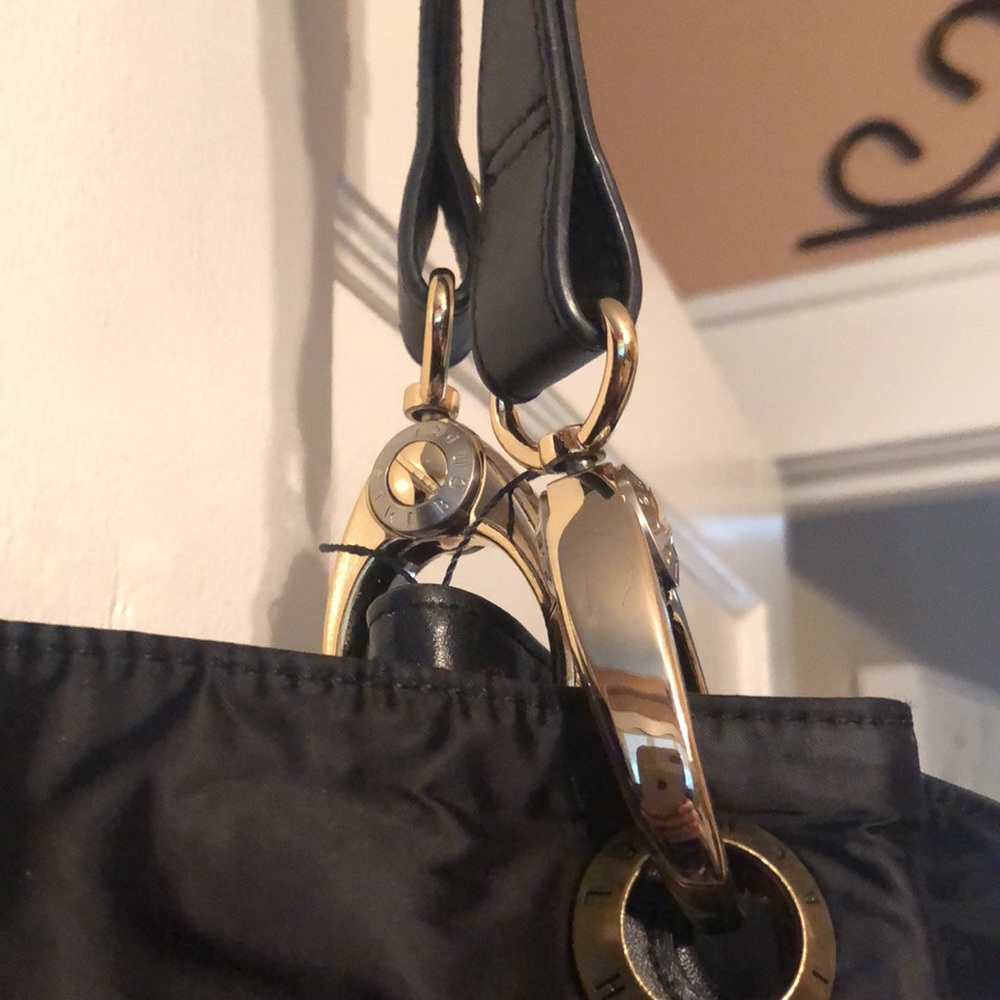 Henri Bendel black nylon satin tote - Picture 4 of 8